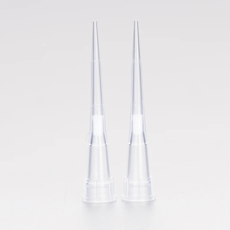 Sterile low retention Laboratory Plastic Filter Pipette Tips in bag