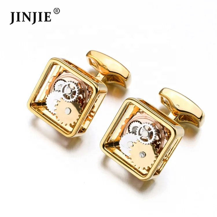 High-end mechanical watch movement cufflinks for men shirt