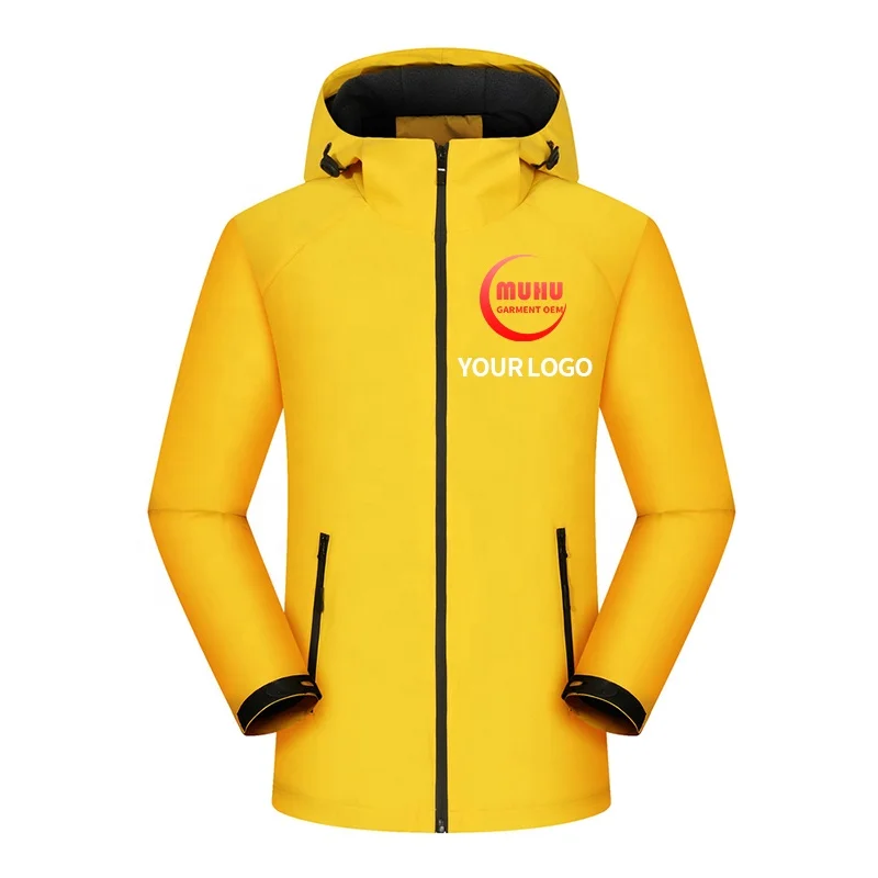
outdoor Hard shell Custom Logo print Winter Waterproof Mens Coat Plus size Jackets 