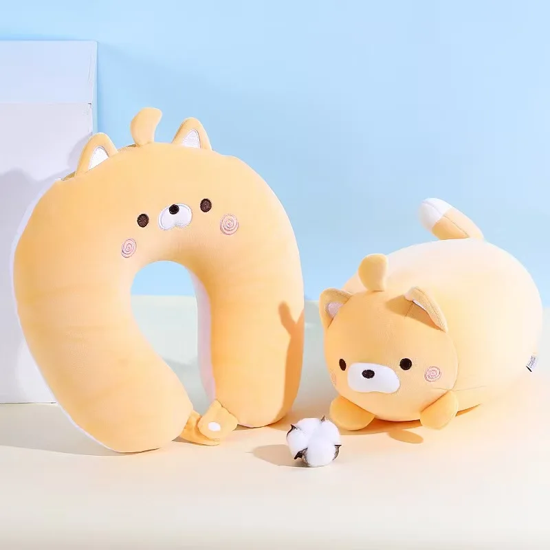 Cute penguin U-shaped pillow multifunctional deformable neck pillow dual-use plush toy for children