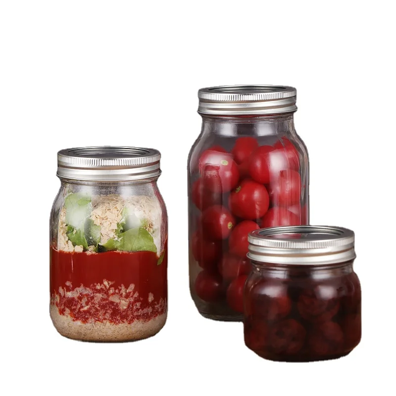 Salsa Honey Jam Wholesale 100Ml 200Ml 400Ml 500Ml High Quality Cheap Price Caviar jelly Glass Jar Sealed Jam Jar/Glass Bottle For Food
