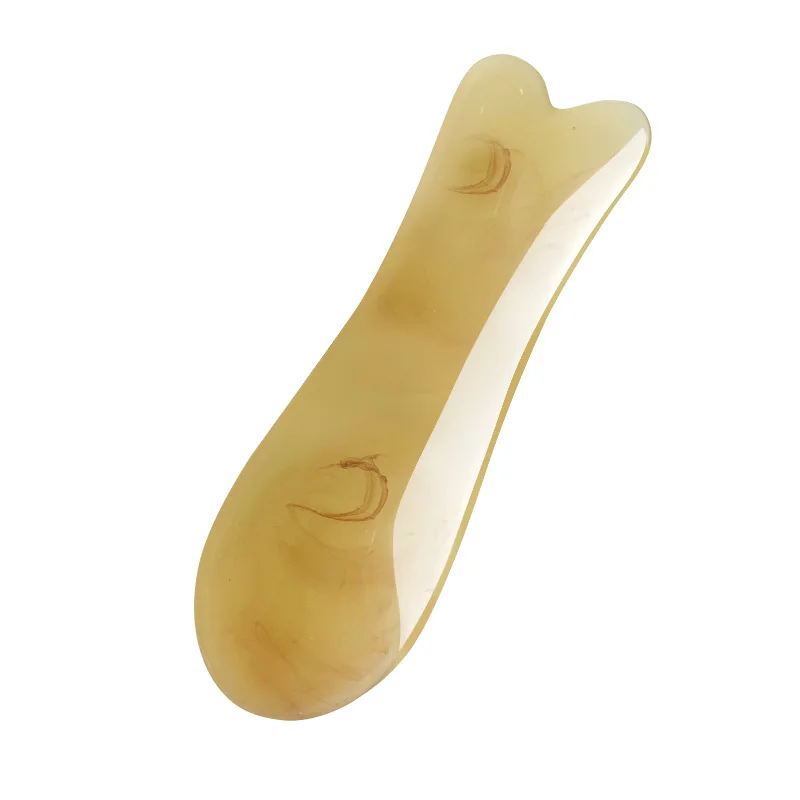 Fake Jade Fish Scrapping Plates Meridian Lymphatic Drainage Body Neck Face Gua Sha Massage