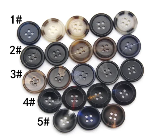 15-25mm Imitated Horn Coat Sewing Buttons For Clothing Sweater Cardigan Decorative Button Garment Handmade Accessories Wholesale