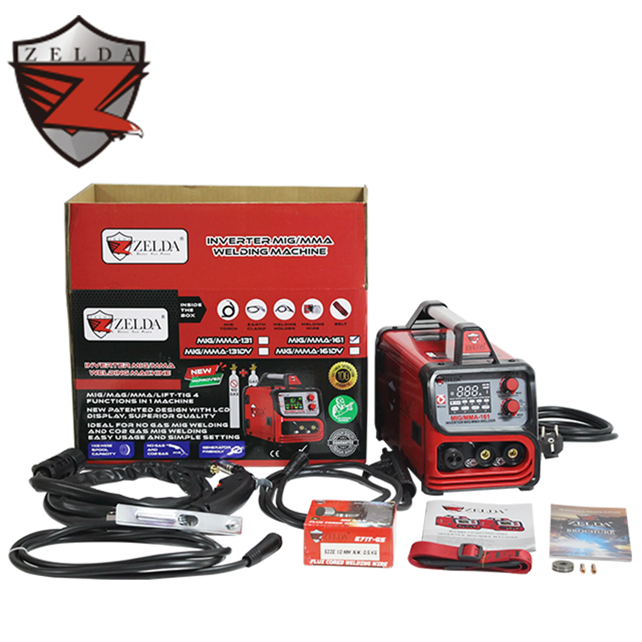 Tig co2 mig ZELDA экономичный Многофункциональный 3 в 1 MIG MAG Лифт TIG 161A газовый сварочный аппарат