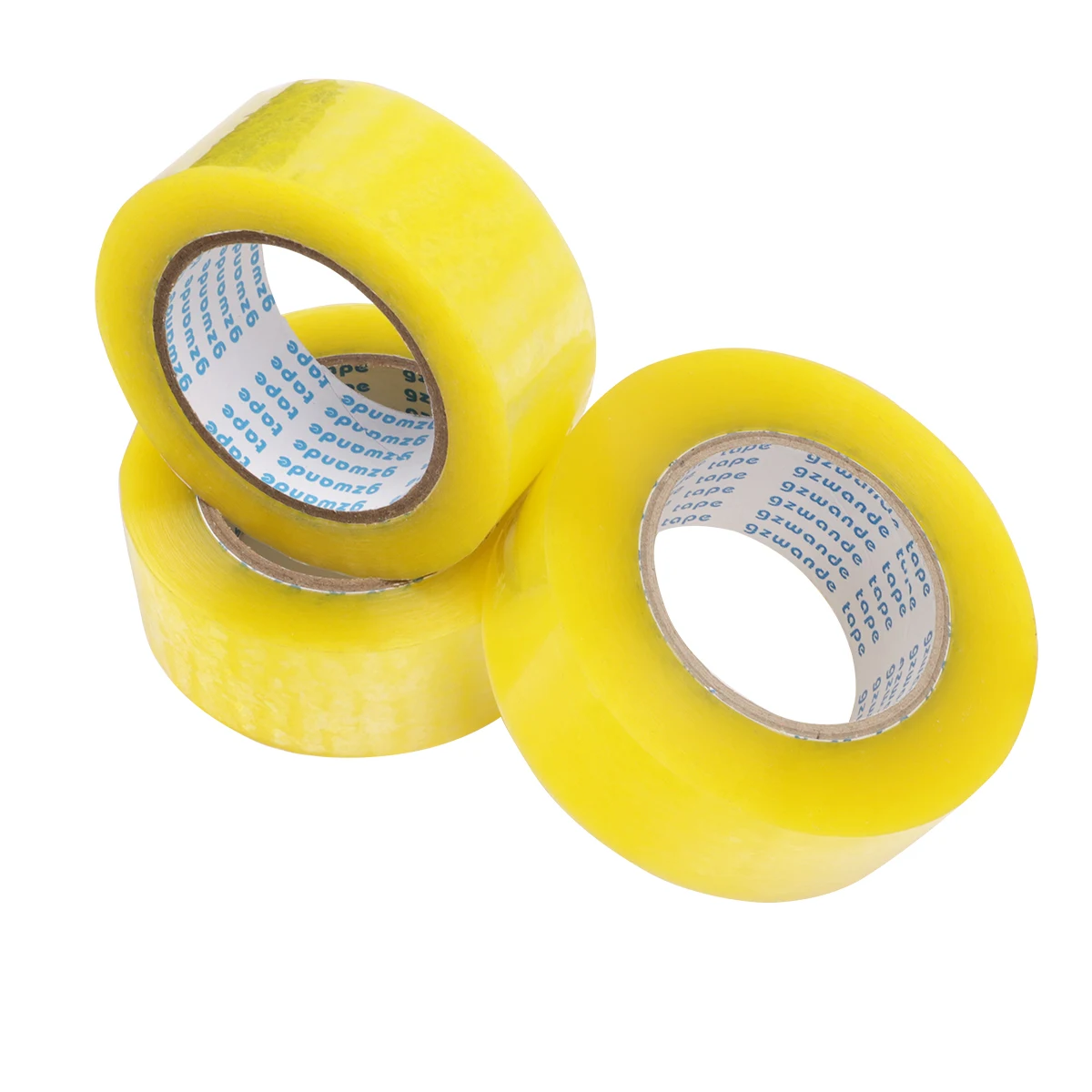 High Quality Water-proof No Bubbles Clear Lightly Yellowish Bopp Packing Tape Transparent  Adhesive Sealing Tape
