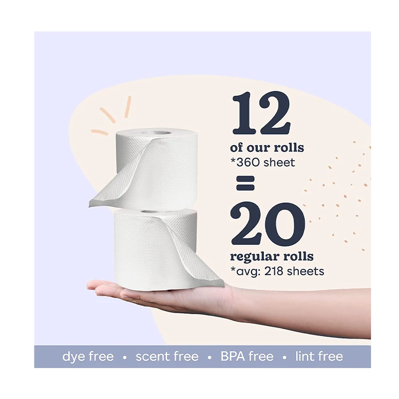 OEM 1-4 ply soft skin customized size and packing embossing coreless big roll bamboo pulp  toilet tissue paper