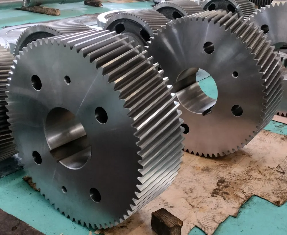 Custom helical large gear forged steel pinion big helical gear