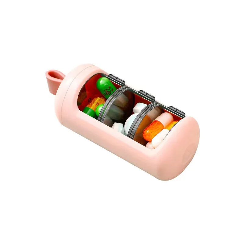 JK-YH-008 Wholesale Portable Weekly Small Cute Mini Box Prescription Pill Container Travel Case Pill Storage Cases