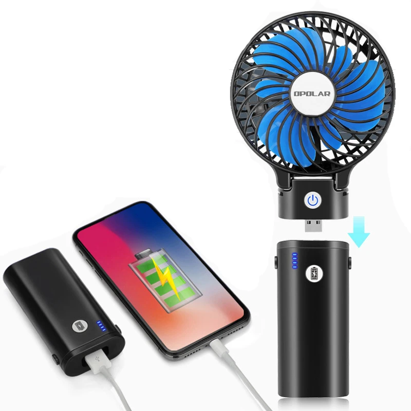 Портативный пластиковый мини-вентилятор с USB-зарядкой