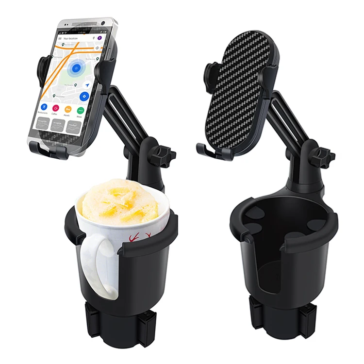 Black 360 Degree Adjustable Multifunctional Cup Drink Holder Adapter Expander Vehicle Mounted Cup Holder Extender Coffee Drink