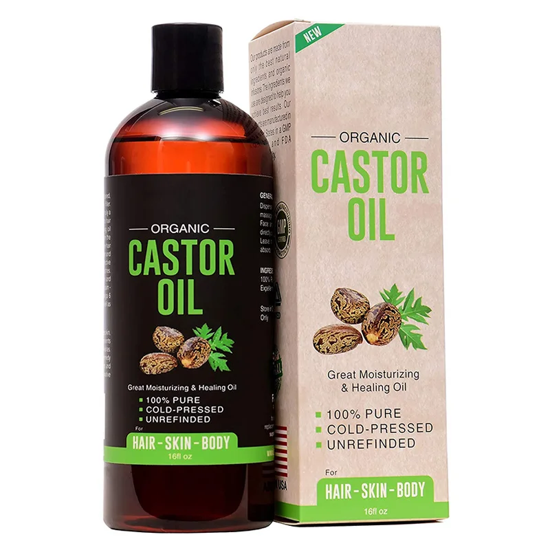 
 100% чистое органическое увлажняющее касторовое масло  
