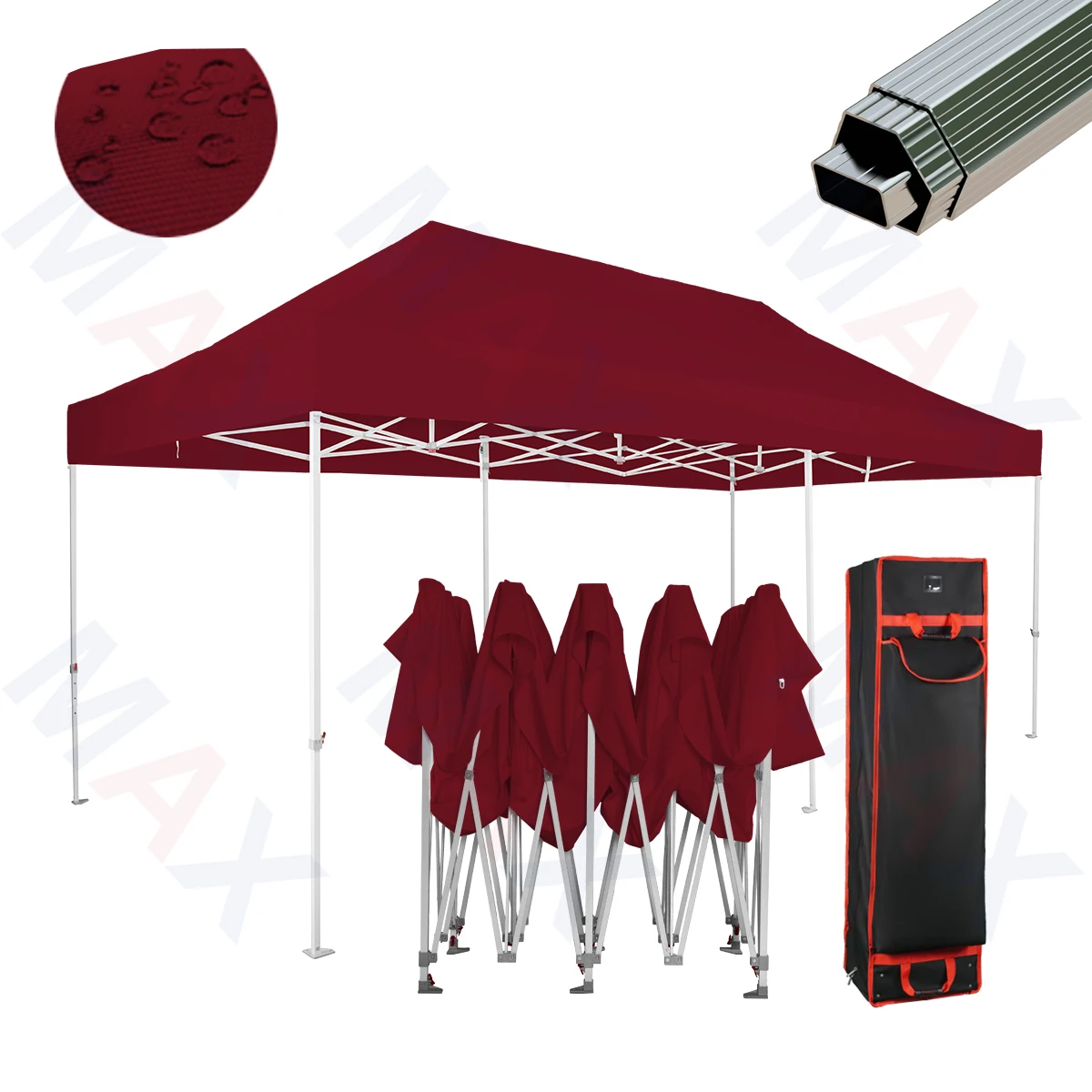 Custom Branded Outdoor Adjustable 10x20 ft Heavy Duty Tent Waterproof Exhibition Tents Aluminum frame canopy tent