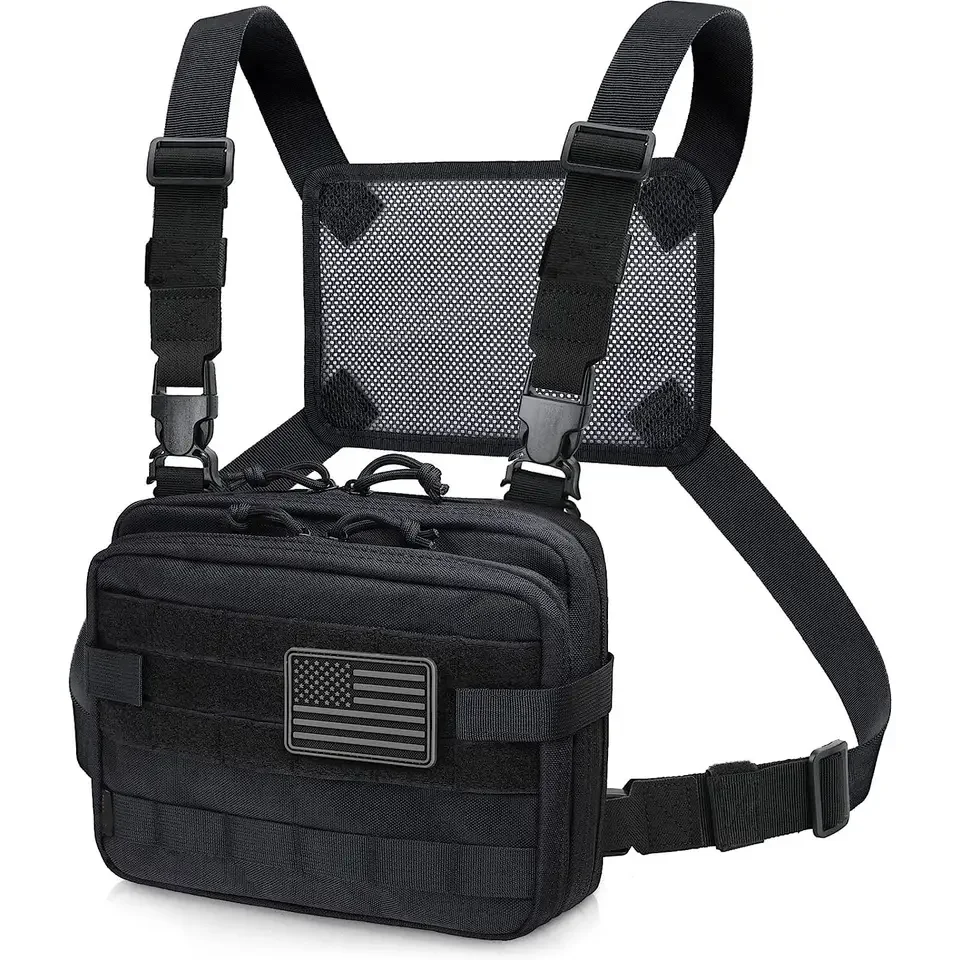 2023 Fashion Water Resistant Lightweight Daily Running Phone Holder Front Chest Pack Bag For Men
