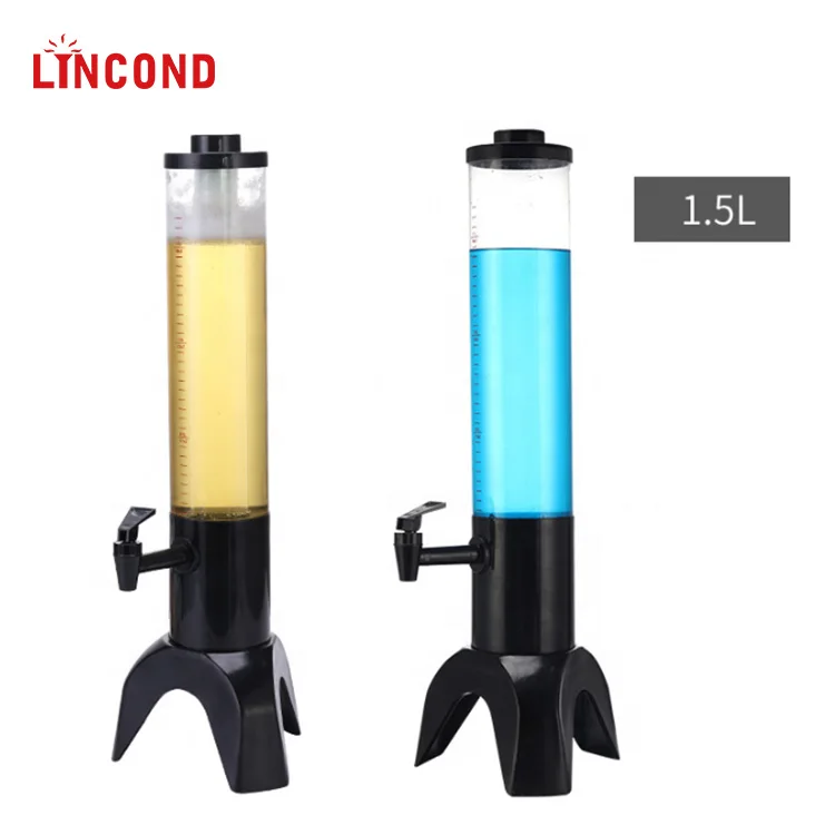  Lincond китайские поставщики инновационный OEM Электронный пластиковый пивной башенный светодиодный диспенсер для