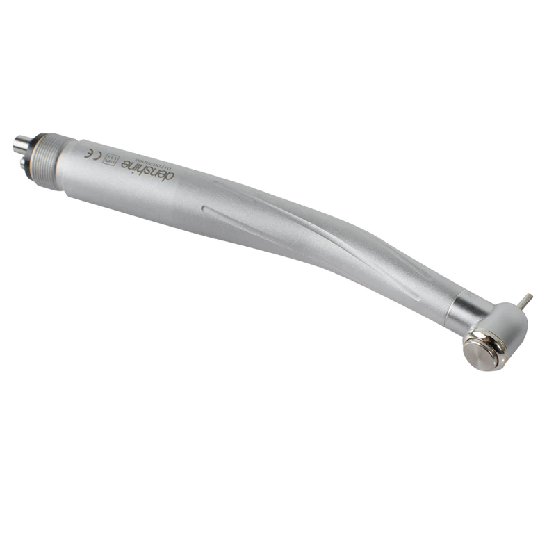 Dental Equipment Denshine Standard Push Button 4 holes 3 Way Spray High Speed Fiber LED Handpiece