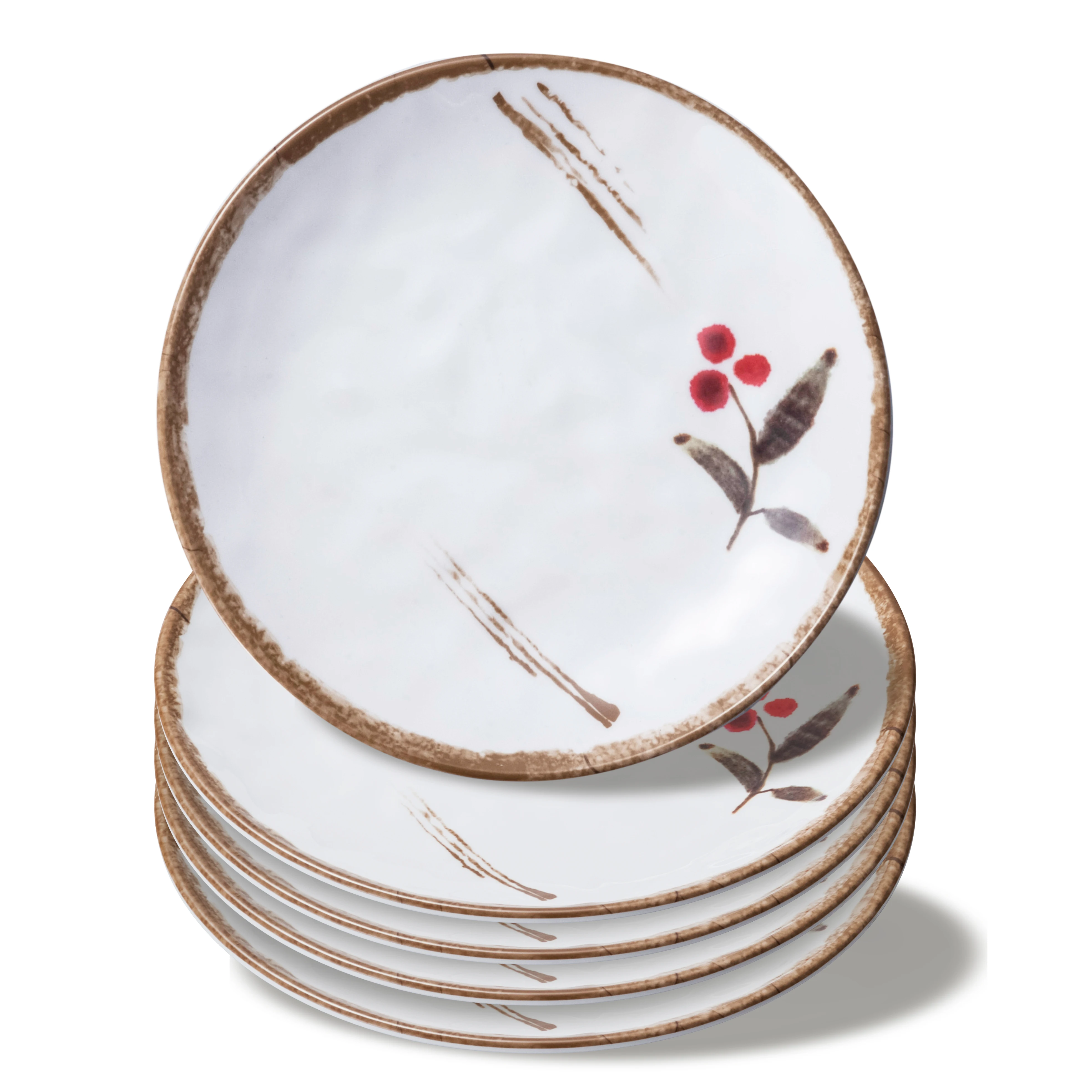 Wholesale Custom Logo round charger serving dish melamine dinner plates for restaurants