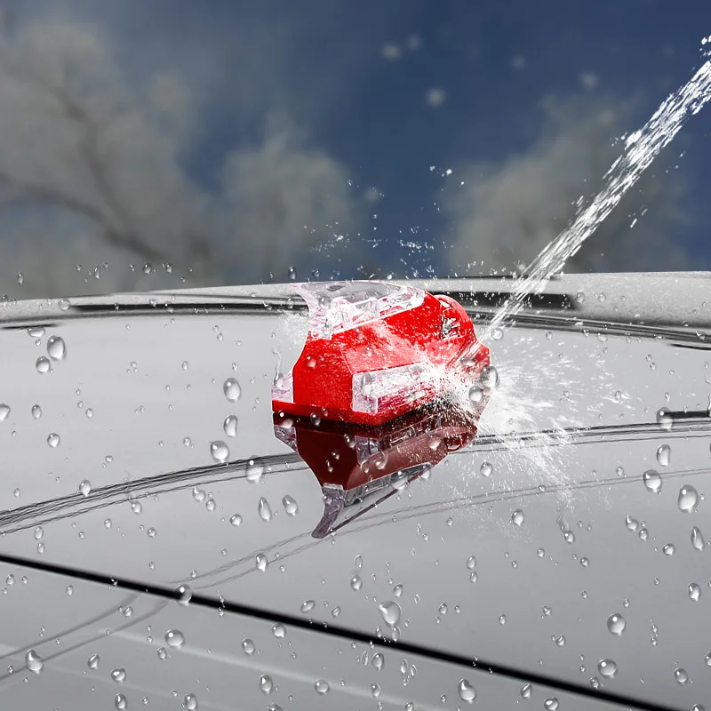 Wind Power Shark Fin Antenna Universal LED Colorful Lights Auto Decorative Aerials Roof Antennas