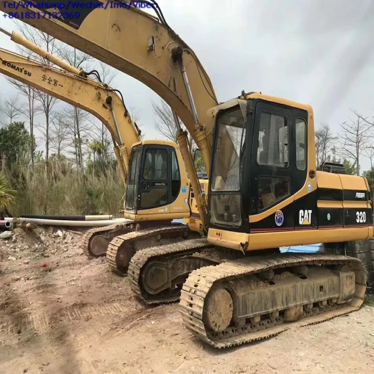Высококачественный б/у гидравлический экскаватор Cat 320B 320C 20 тонн сделано в Японии гусеничный 320