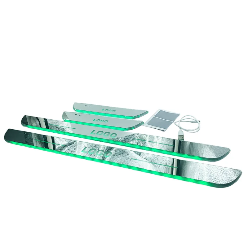 2024 новый обновленный логотип автомобиля порог потертая пластина педаль приветственный свет