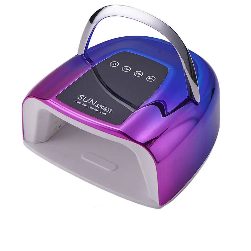 With Factory custom 48pcs LED Portable Nail Gel Dryer Battery Powered Cordless Rechargeable UV LED Nail Lamp for Nails
