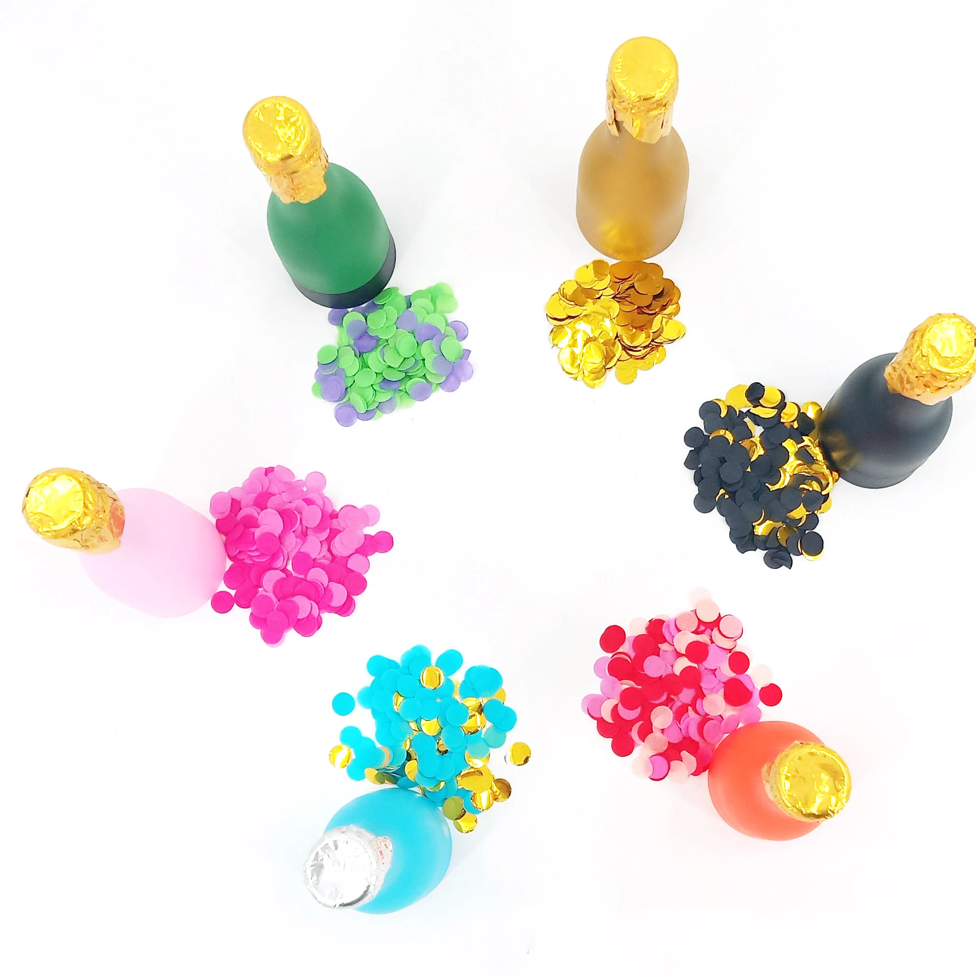 Customized wedding party salute confetti champagne fireworks salute wine bottle fireworks salute