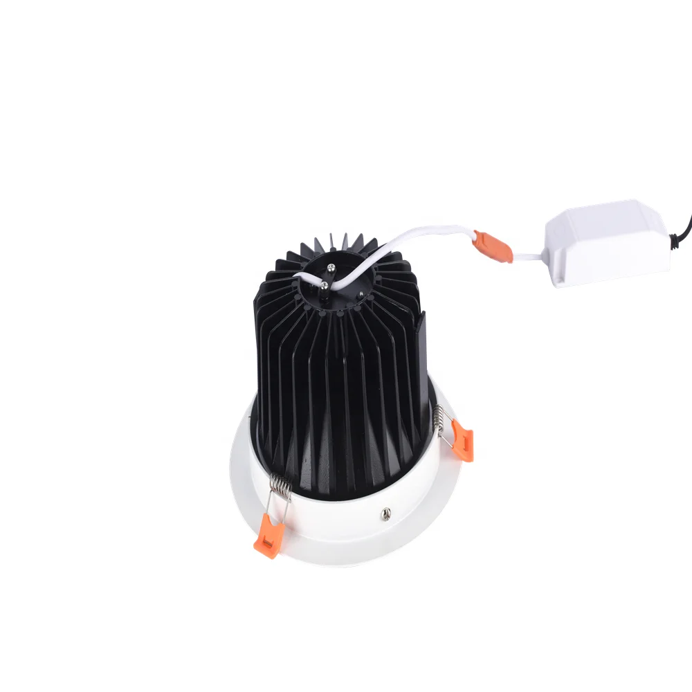 
6W 12W 20W Ceiling Spotlight Frameless Black Decorative Housing Spot Light Recessed Hotel Led Cob Downlight 