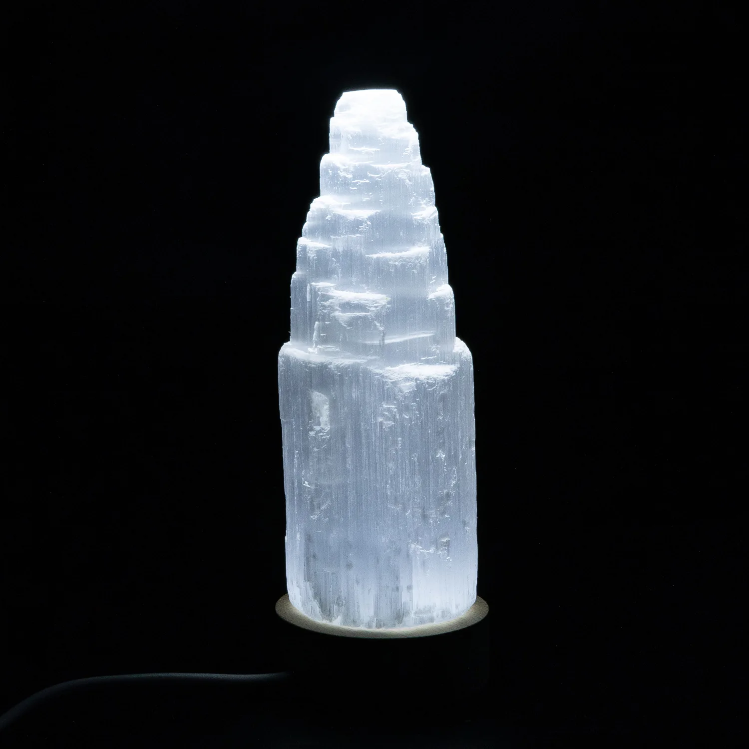 
Wholesale natural rock crystal polished selenite crystal quartz tower gypsum mountain shape stone ornaments for decoration 