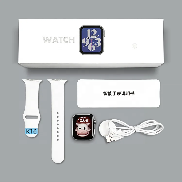 Original Logo K16 Smartwatch 1.69 Inch Screen Wireless charging Series 6 Smart Watch