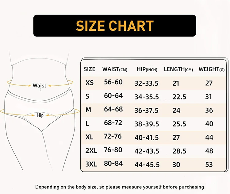 Free Shipping plus size ladies panty cotton 3 layer leak proof menstrual period panties big girl panties