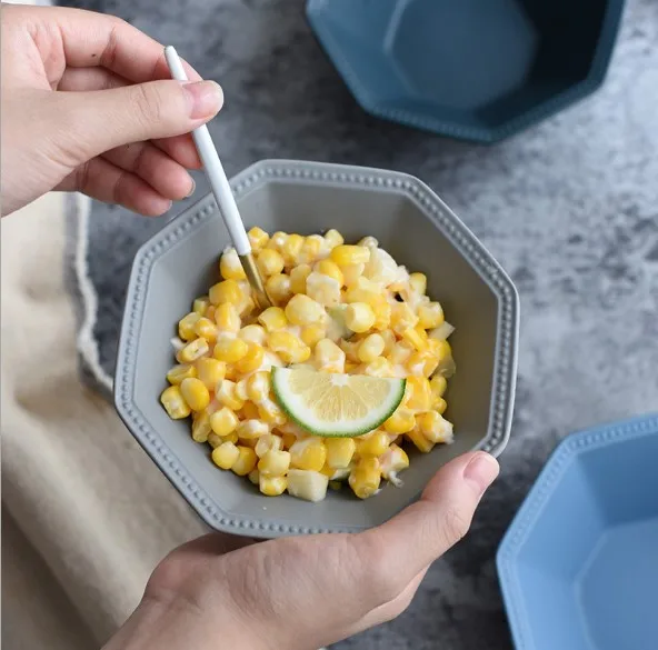 bulk chinese ceramic sala bowls with geometric matte sala bowls for kids