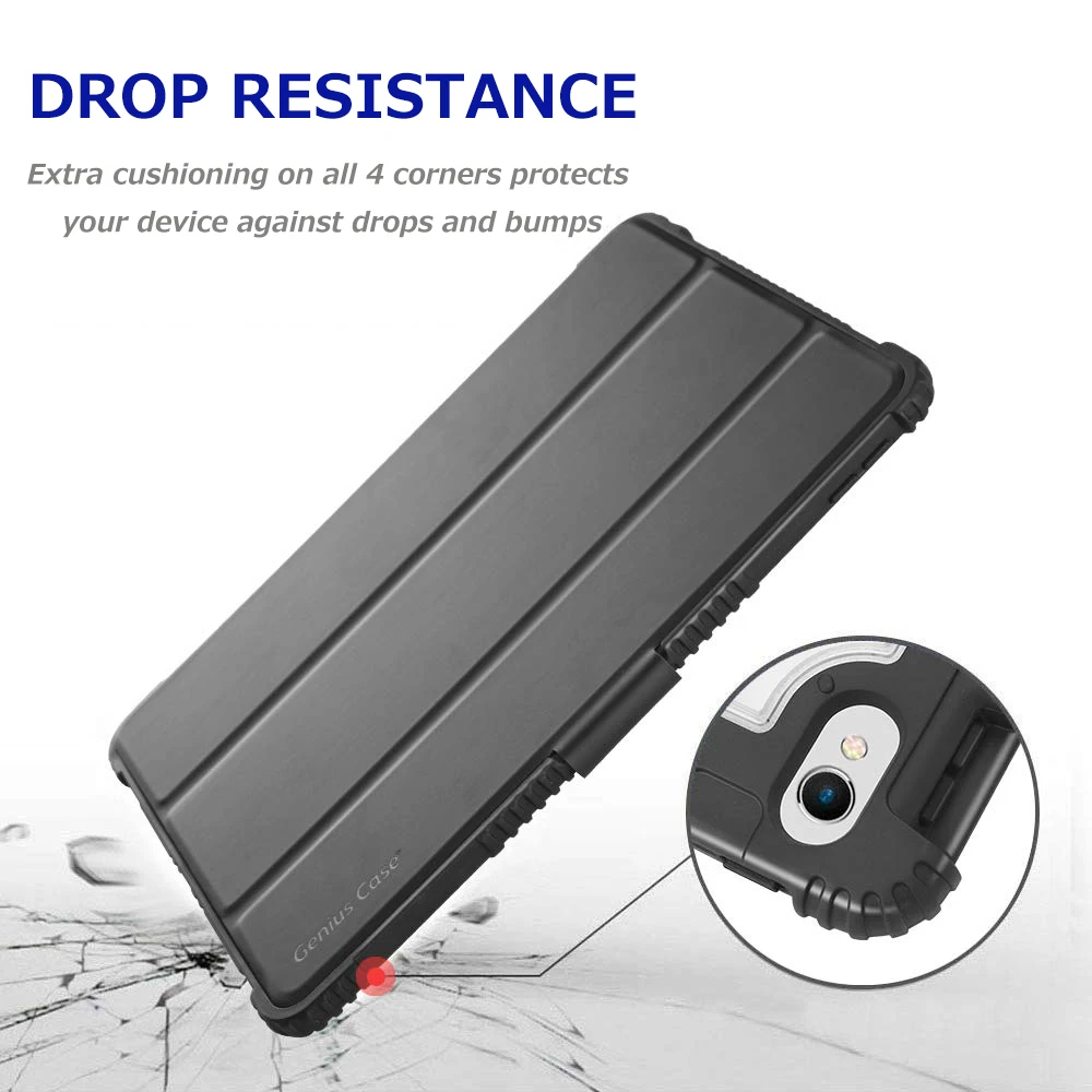 Business Style Folio TPU PC Material Drop and Scratches Resistance Original IPad 10.2 inches 2019/2020/2011 Protective Cover