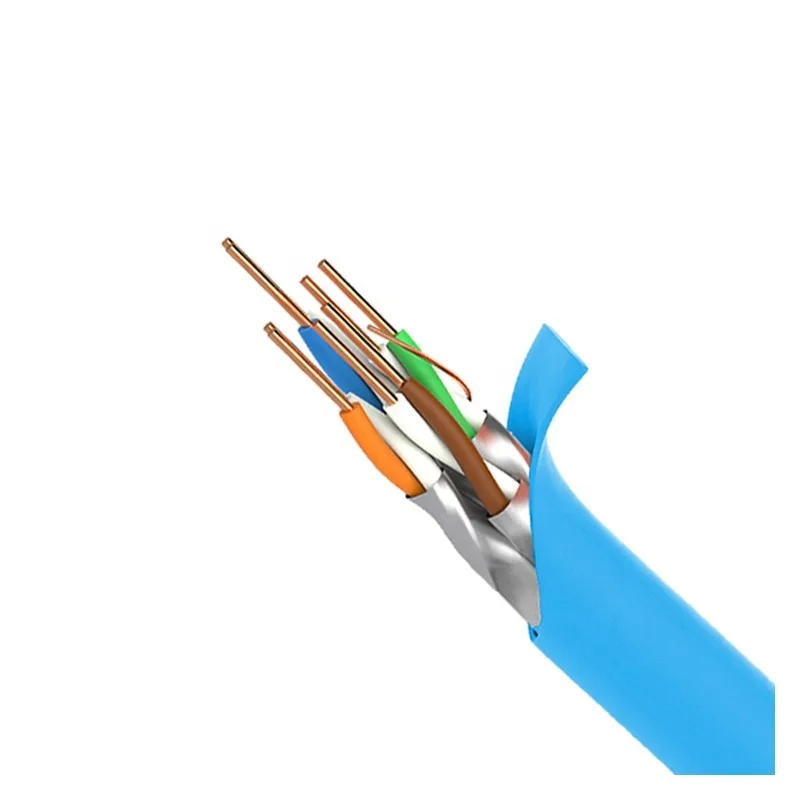 High Quality 1000ft 305M Coiled Pull Box or Wooden Reel Copper Cable U/FTP Cat6A Cable