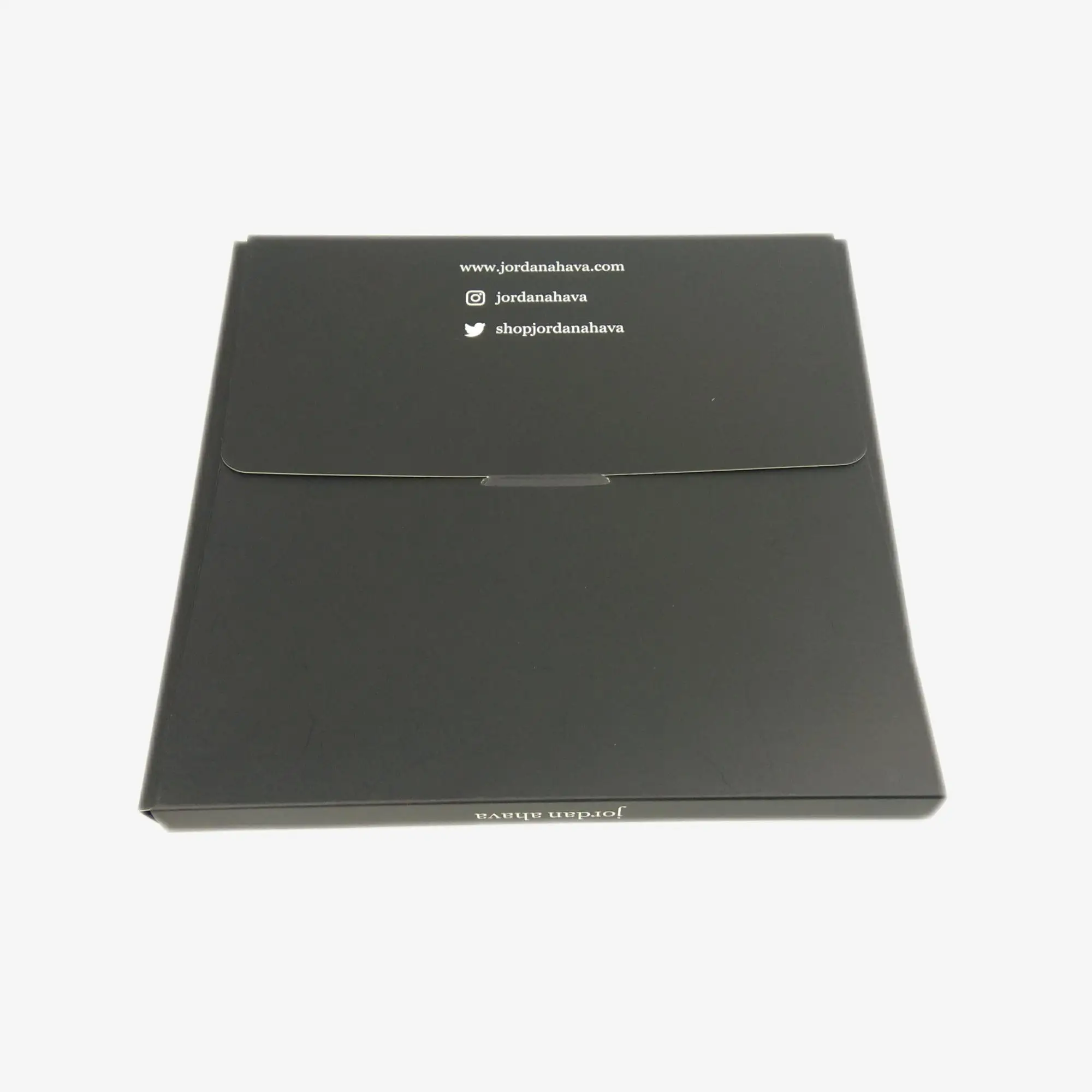 wholesale customized black foldable envelope boxes scarves packaging box