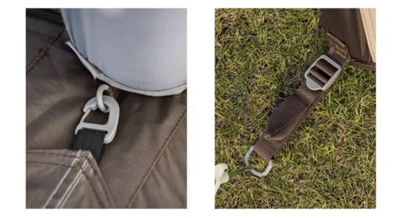 High-End Custom Design Event Hexagonal Glamping Outdoor Camping Inflatable Air Tube Tent For Family Camp