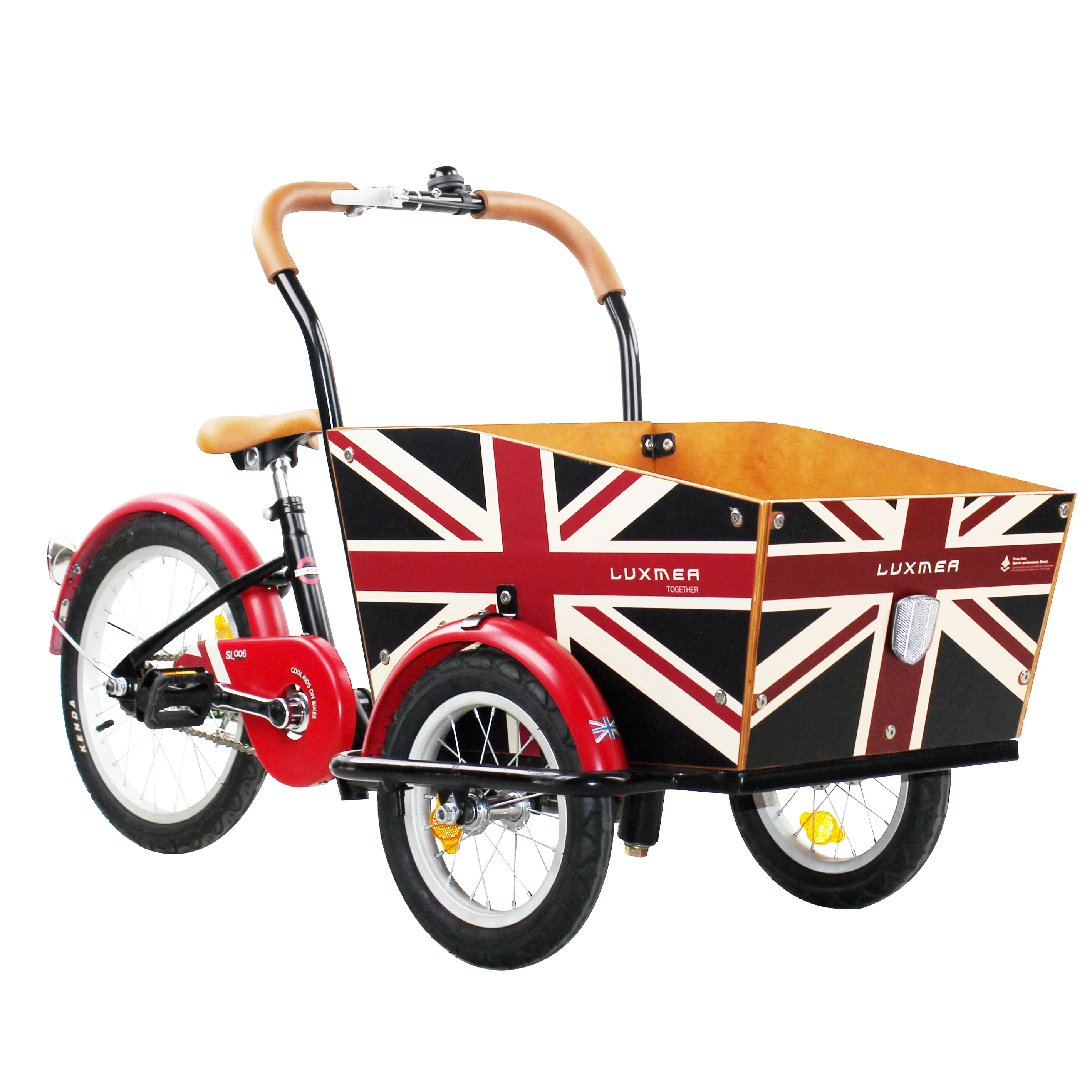 
Manpower pedal trike mini size steel frame single speed trike cargo 