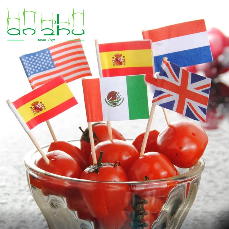 Bamboo Wooden Toothpicks Wood Round Double-Points Tooth Picks