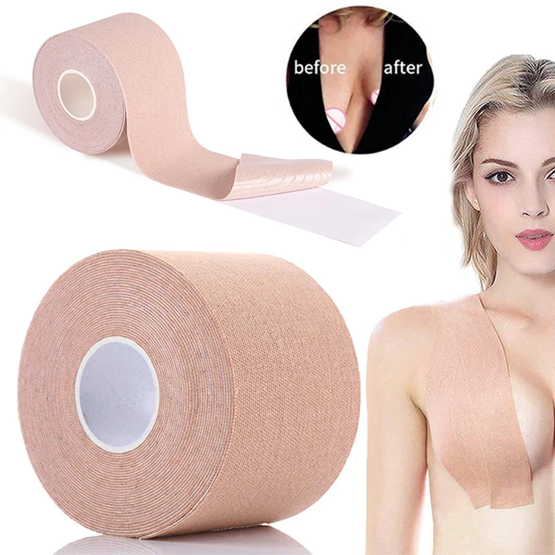 Free sample Factory Custom Box Body Waterproof Invisible 5cm 7.5cm 10cm Nipple Bra Breast Lifting Boob Tape