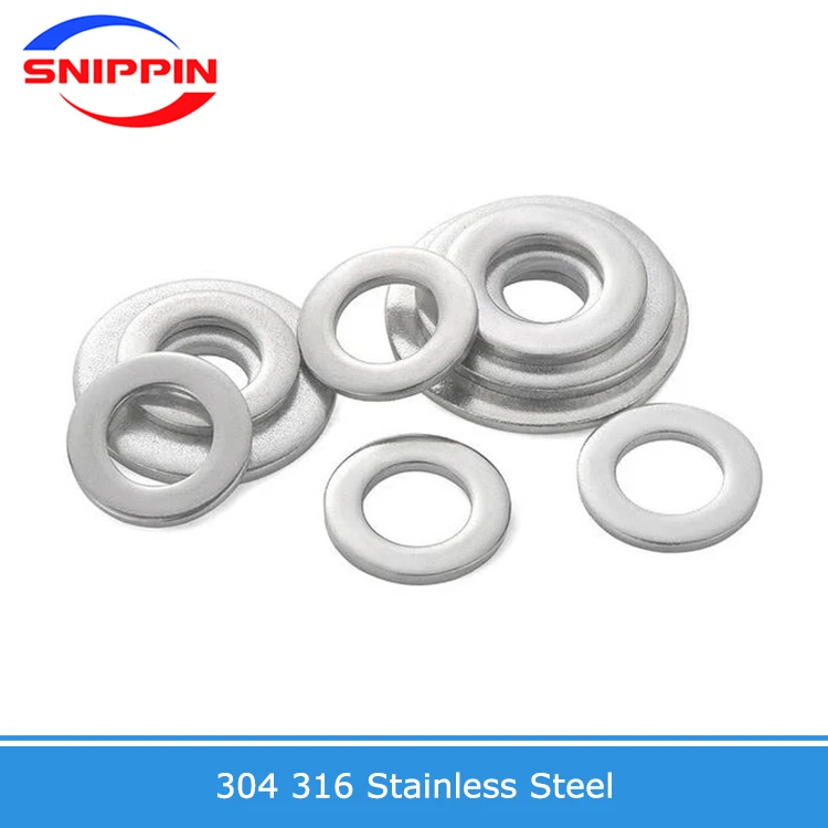 304 316 Stainless Steel DIN9021 Large Flat Washer Big Metal Gasket Meson Plain Washer