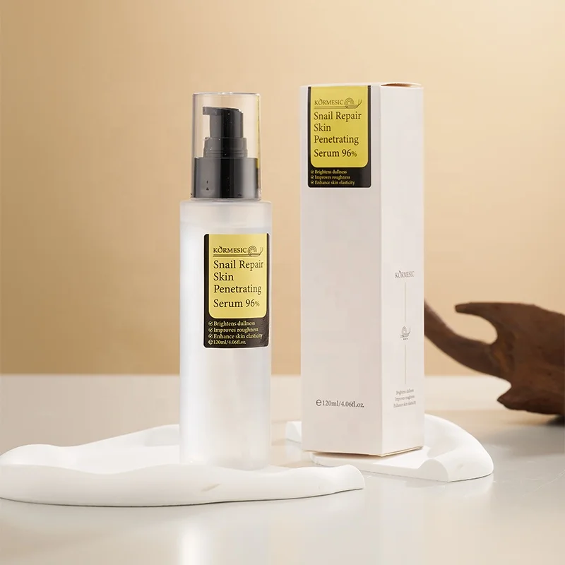 KORMESIC Wholesale Snail Mucin 96% Repairing Essence Serum For Face Snail Repairing Damaged Skin Anti Aging Korean Skincare