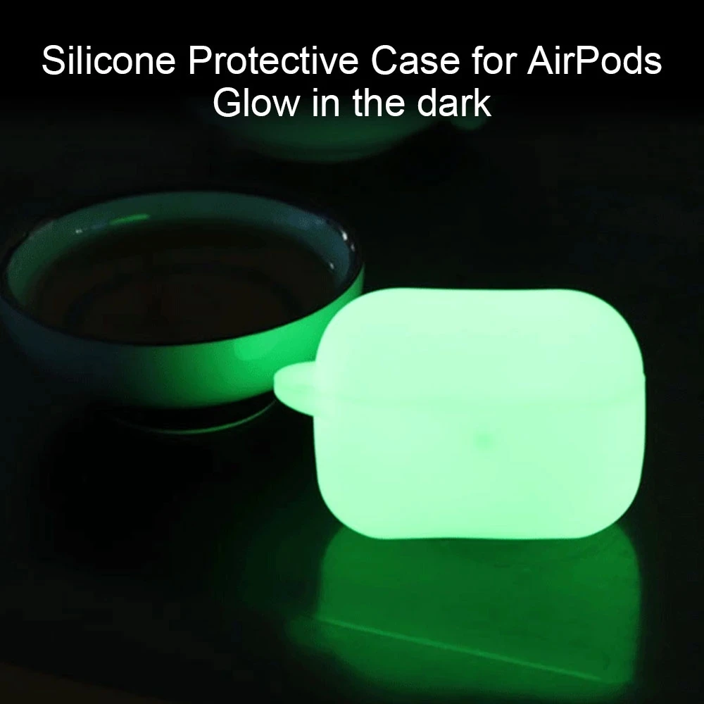 Fluorescent Earphone Cases For  Airpods Pro Luminous Shockproof Cover for Air Pods Protector Case