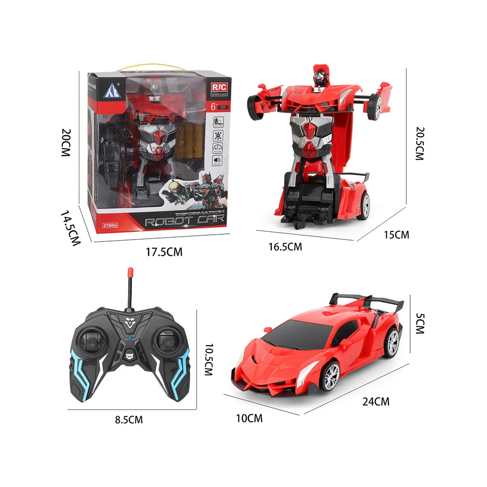 RC 1:18 5WD изменение автомобилей Робот Игрушки Детские пульт дистанционного управления деформации автомобиля Rc игрушки для детей подарок W/батарея и USB