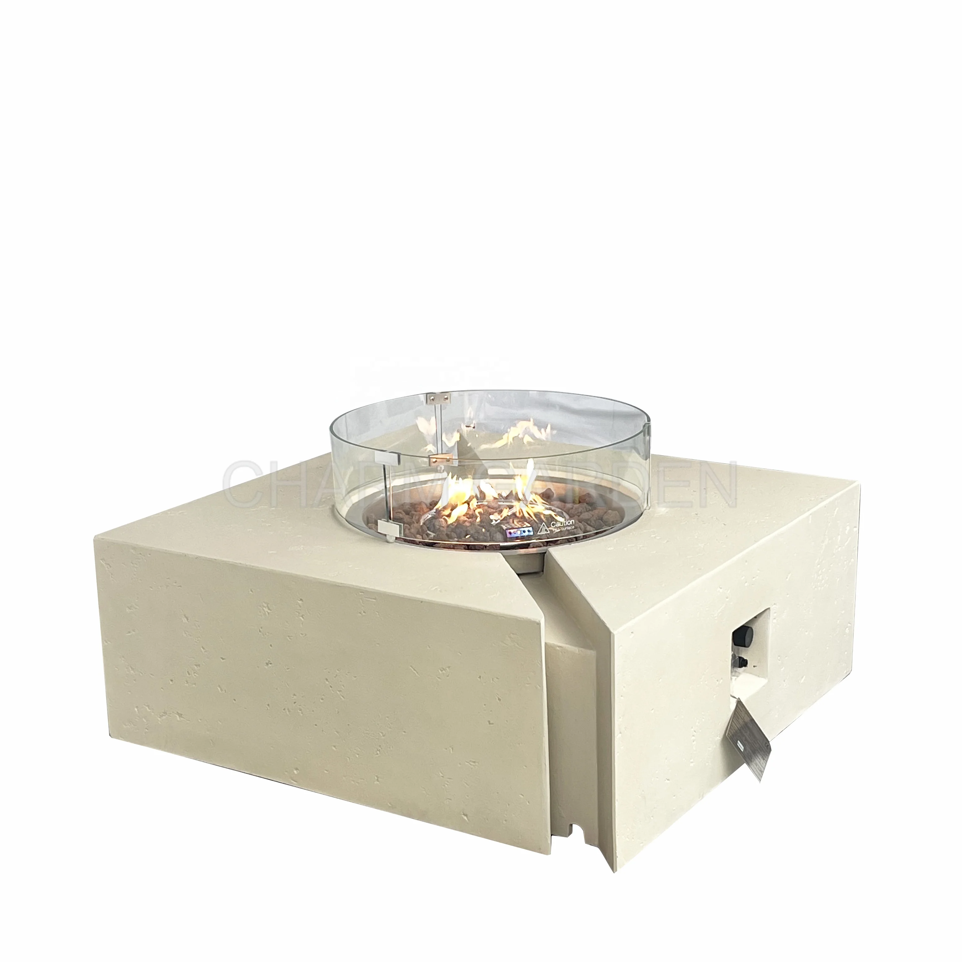 Glass Fiber Reinforced Concrete Outdoor Heating Gas fire Pit