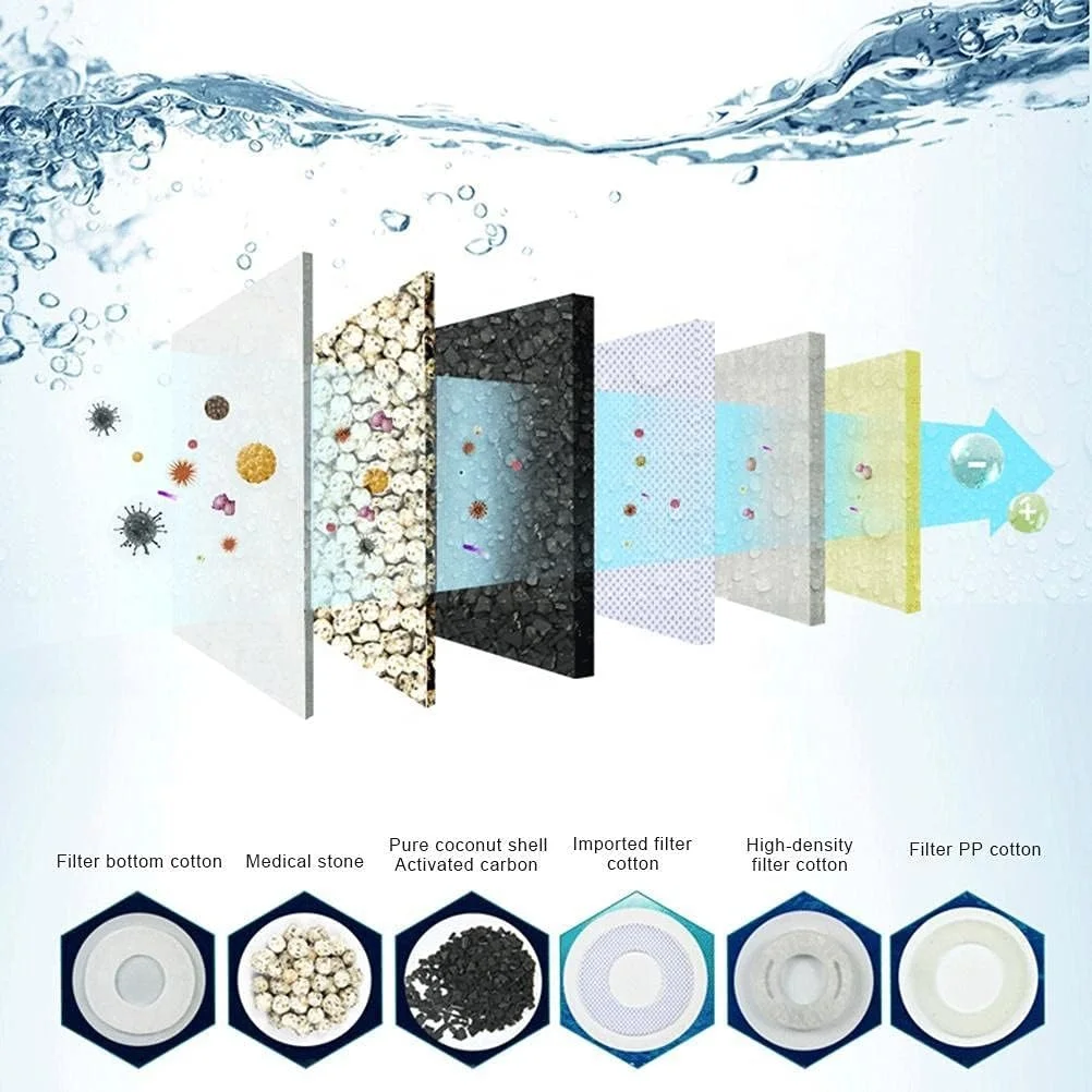 5.5L Small Aquarium Kits Desktop Room Decorations Home Office Decor Desk Aquatic Supplies Perspex Cylindrical Pet akvaryum