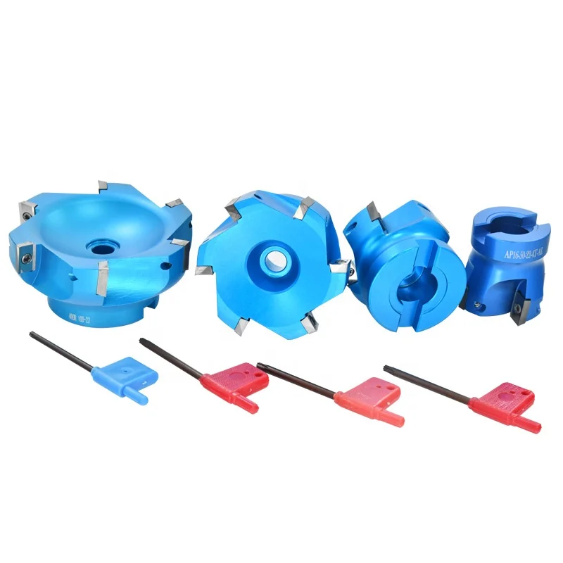 
Aluminum material BAP400R 50-22 4 Flute Face End Milling Cutter 10pcs APKT 1604 milling Inserts 