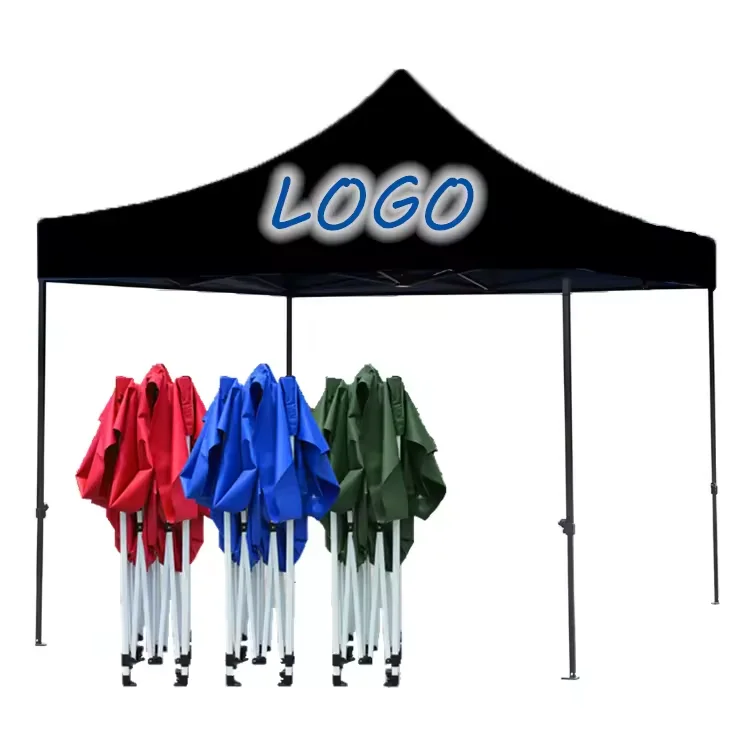 Factory Direct Supply Outdoor Folding Instant Custom Easy Up 10x10 3X3 Pop Up Awning Blue Marquee Gazebo Canopy Trade Show Tent