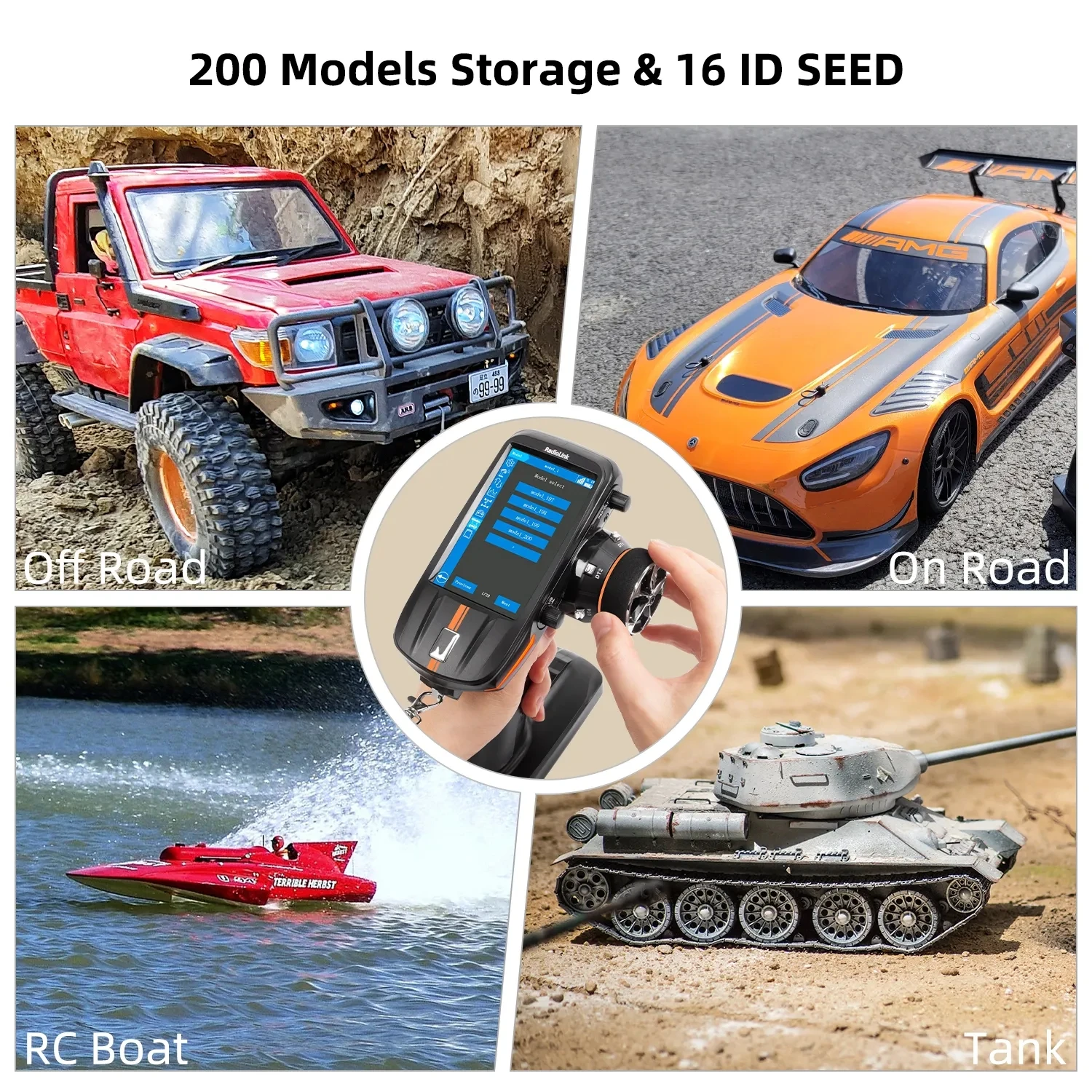 Radiolink Radio RC8X 8CH 2.4G Surface Transmitter IPS Touch Screen for RC Car/Truck RC Remote Controller Pix4/Beta Supported