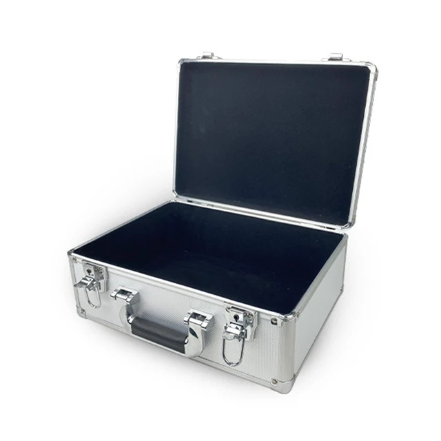 Shockproof waterproof case foam briefcase aluminum carry case