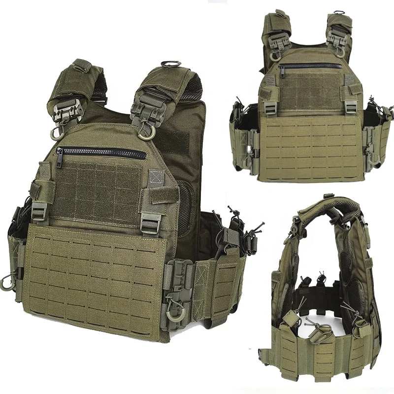 Custom Logo Quick Release Plate Carrier Molle System Body Security Tactical Vest for Outdoor Hunting Training Safety
