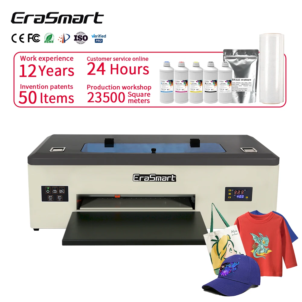 EraSmart Dtf принтер 1800 13 дюймов 13X19 автоматический A3 все в одном принтере