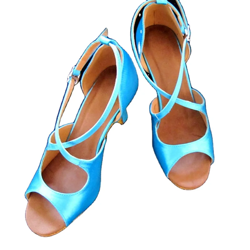 6.0cm 7.0cm 8.0cm 9.0cm Heel Blue Green Red Candy Color New Year Gift Women Latin Dance Shoes Girlfriend Lovely Choice Shoes